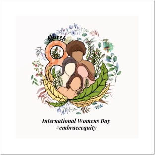 embrace equity international women's day 2023 Posters and Art